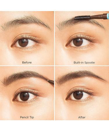 JOAH Eyebrow Pencil - Brow Down To Me Precision Brow Pencil with Spoolie Brush (Warm Medium Brown) - Buy Online on GoSupps.com