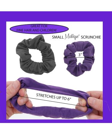 Set of 3 Black Cotton Small Scrunchies Hair Bobbles for Women - Buy Online on GoSupps.com