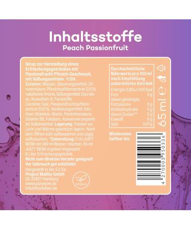 Shop Juizy WoW Sugar-Free Syrup 3 x 65ml Bundle | Zero Calorie Vegan Beverage | Pink Grapefruit Cherry Lemon Peach PassionFruit | Up to 36L Natural Flavor - Buy Online on GoSupps.com