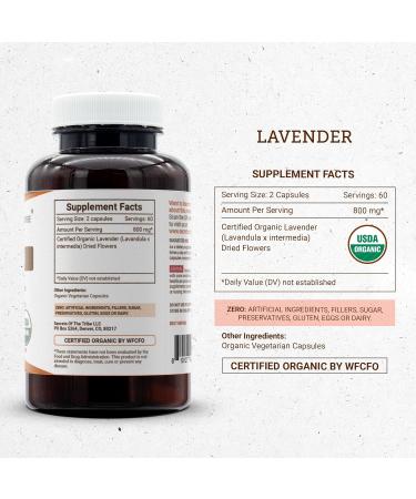 Secrets of the Tribe Lavender USDA Organic | Made with Vegetarian Capsules and Certified Organic Lavender (Lavandula angustifolia Lavandula x Intermedia) Dried Flowers (120 Capsules) 120 Count (Pack of 1) - Buy Online on GoSupps.com