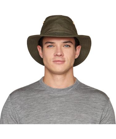 Tilley Unisex Hemp Sun Hat - Durable Green Olive Hat for All-Day UV Protection - International Shipping Available - Buy Online on GoSupps.com