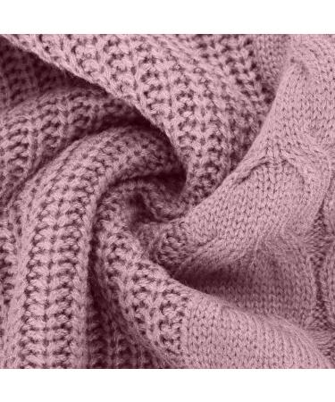 Yihaojia Fall Sweaters for Women 2023 Trendy V Neck Pullover Knitted Casual Sweater Tops Chunky Knit Sweaters Jumper Tops Pink#11 Small - Buy Online on GoSupps.com