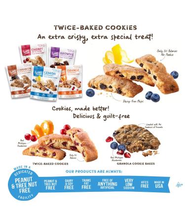 Cooper Street Lemon Blueberry Biscotti Style Crispy Cookies - Nut & Dairy Free - 5oz (Pack of 6) - Buy Online on GoSupps.com