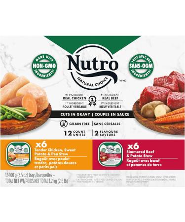 NUTRO Natural Choice Adult Large Breed Dry Dog Food & NUTRO Natural Choice Adult Wet Dog Food Cuts in Gravy Grain Free Small Adult + Dog Food 12x100g Chicken 13.61 kg (Pack of 1) - Buy Online on GoSupps.com