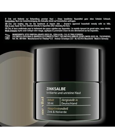 McVital Zinc Ointment with Tea Tree Oil - 150ml Set for Impure Skin | High-Dose Healing Ointment - Buy Online on GoSupps.com