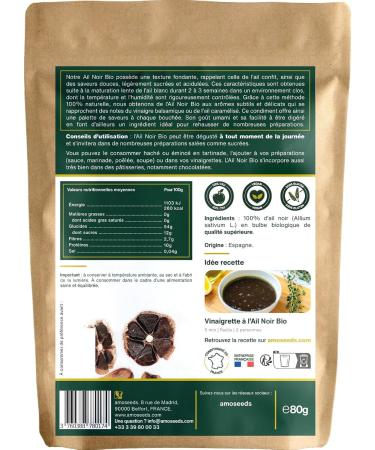 Organic Black Garlic 2 Heads Whole Pods | Fermented Umami Sweet Taste | Superior Quality | 100% Natural and Organic - Buy Online on GoSupps.com