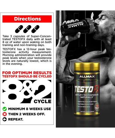 ALLMAX Nutrition TestoFX - Boost Testosterone Levels - 90 Capsules - Buy Online on GoSupps.com