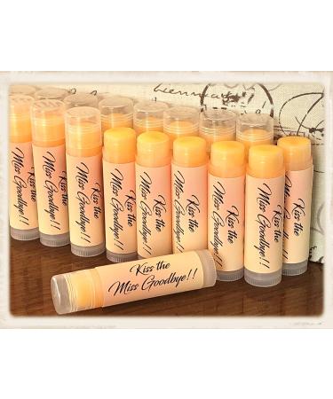 30 Kiss the Miss Goodbye Mimosa Lip Balms | Bridal Shower & Bachelorette Party Favors - Sweetened & Flavored - Buy Online on GoSupps.com