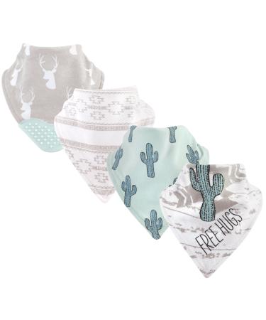 Yoga Sprout Bandana Bib with Teether 4 Pack One Size Free Hugs 4 Pack