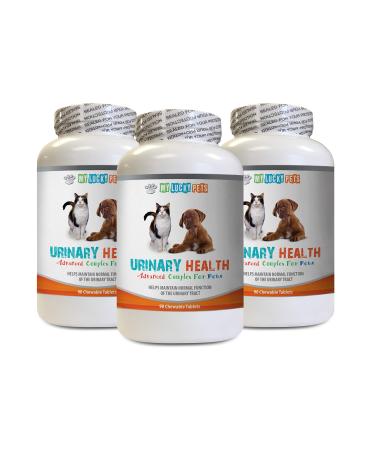 cat Urinary Health Supplement - Pets Urinary Health Complex - for Dogs and Cats - Advanced Bladder Support - Cranberry Pills for Cats - 3 Bottles (270 Treats)