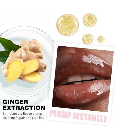 Melemando 8 Colors Booster Lip Plumping Oil Moisturizing Glossy Fuller Lip Gloss for Women Girls(05) - Buy Online on GoSupps.com