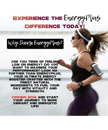 Energy Plus Superfood Capsules - Natural Energy Boost 120 Count | Boost Your Vitality - Buy Online on GoSupps.com