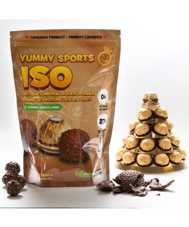 Yummy Sports Whey Protein Powder Isolate - 27g Protein Per Serving - Grass Fed Fast Absorbing Protein - Vegan Zero Sugar Keto Friendly Protein Supplement - 30 Servings 2 LBS - Hazelnut Crunch - Buy Online on GoSupps.com