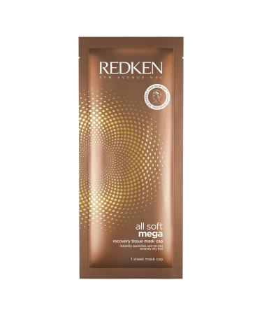 ( REDKEN ) All Soft Mega Recovery Tissue Mask Cap for extremely dry hair revitalizes the hair from the first application 1x piece