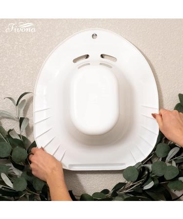 Fivona Sitz Bath Seat for Postpartum Care and Hemorrhoid Treatment - Universal Fit Yoni Steaming Bowl for Soothing Relief - Buy Online on GoSupps.com
