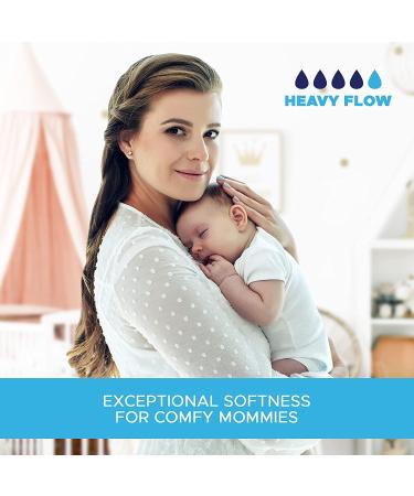 Vakly Postpartum Maternity Pads Pack of 28 - Maximum Absorbency for Heavy Flow - Ultra Soft Disposable Pads for New Moms - Postpartum Incontinence Relief (2 Pack) - Buy Online on GoSupps.com