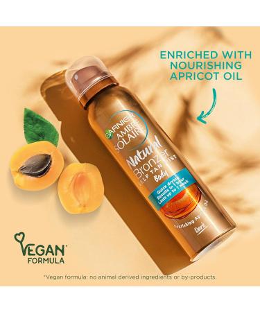 Garnier Self-Tan Face and Body Duo Natural Streak-Free Tan With Nourishing Apricot Oil and Buildable Ultra Fine Mist Vegan Formula Ambre Solaire 2 Pieces - Buy Online on GoSupps.com