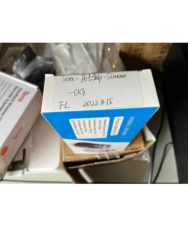 TERA PET Microchip Reader Scanner - RFID Portable Animal Chip ID Scanner for Dogs Cats Pigs | OLED Display Rechargeable Pet Tag Scanner - ISO 11784/11785 FDX-B Emid Blue Taste - Buy Online on GoSupps.com