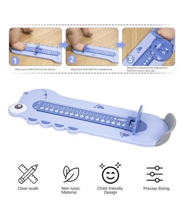 Pedimetre Baby & Child Foot Measuring Device - Accurate Shoe Size 0-35 for Toddlers & Kids (Blue) - International Shipping Available - Buy Online on GoSupps.com