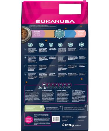Eukanuba Dog Food with Lamb & Rice for Large Breeds - 12 kg Dry Food for Adult Dogs | Premium Nutrition - Buy Online on GoSupps.com