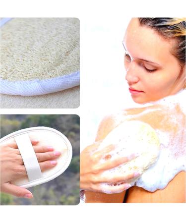 Jaunty Natural Loofah (6PC Pack) - Eco-Friendly Exfoliating Body Scrubber for Women, Babies, and Men - Buy Online on GoSupps.com