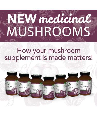 St. Francis Herb Farm Lion's Mane Mushroom Capsules | 100% Pure | High Potency | Memory Support & Mental Clarity | Fruiting Body | High in Beta Glucans | 60 Vegicaps - Buy Online on GoSupps.com