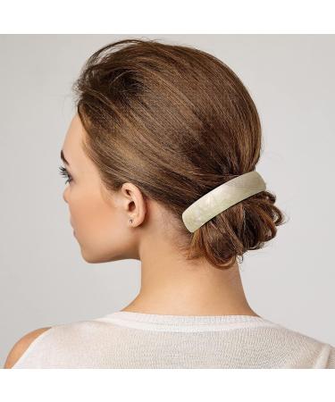 9-Piece Stylish Acetate Tortoise Shell Hair Barrettes for Women - Large Clips for Thick Hair - French Design Hair Accessories - Buy Online on GoSupps.com