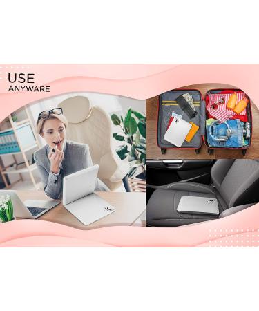 Portable LED Vanity Makeup Mirror | Rechargeable 3 Color Light Travel Mirror - Buy Online on GoSupps.com