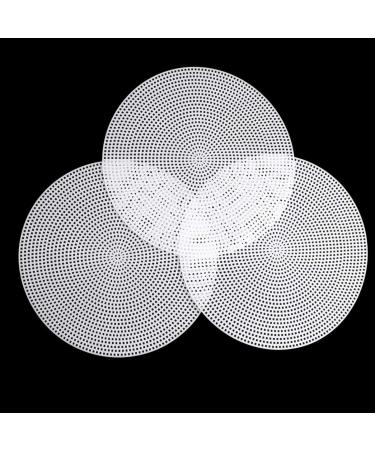 10pcs Clear Mesh Plastic Canvas DIY Kit | Round Plastic Canvas Sheets for Needlepoint | 20cm Embroidery Hoop Included - Buy Online on GoSupps.com
