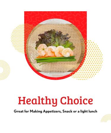 Cathay Fresh Spring Roll Rice Paper Wrappers  Rice Paper Wrappers for Fresh Rolls-30 Sheets  Non-GMO  Gluten-Free  Low Carb  Vietnamese Summer Wrap with Natural Ingredients  Veggie Wrap (Round  22cm) Round 22cm - Buy Online on GoSupps.com