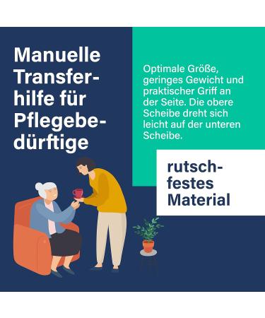 DHG Turntable Easy Manual Transfer Aid for Care Needs | Turn Aid for Wheelchair Bed Armchair & More - Buy Online on GoSupps.com