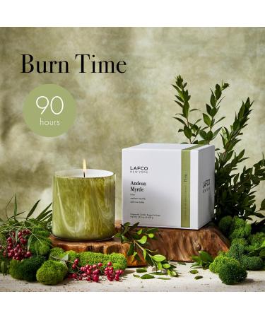 LAFCO New York Andean Myrtle Candle - 15.5 oz 90-Hour Burn Time Reusable Glass Vessel Made in USA - International Shipping Available - Buy Online on GoSupps.com