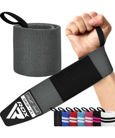 RDX wrist bandages fitness strength sport approved IPL UPA 45cm Bandage Wrist Wraps Straps wrist support wrist bandage strength training Weightlifting accessories men train aids gray
