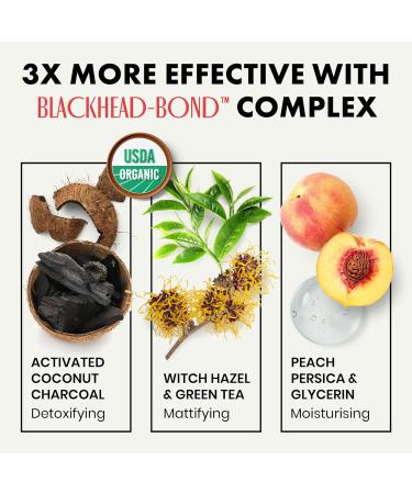 Activated Charcoal Nose Pore Strips - Blackhead Remover & Pore Cleanser - 4 Pcs - Buy Online on GoSupps.com