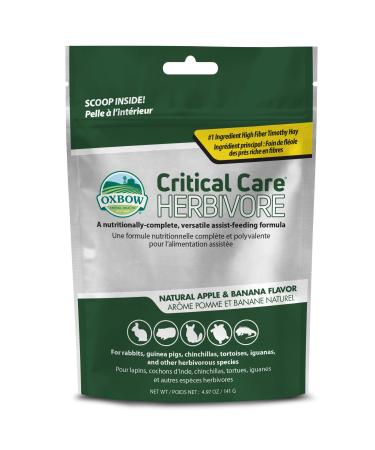 Oxbow Animal Health Critical Care, Herbivore, Apple-Banana Flavor, 141 Gram Bag
