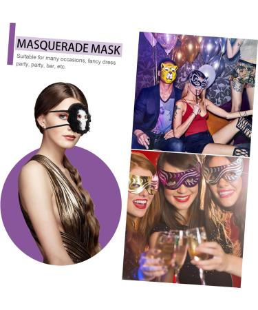 Buy Holibanna 4 Pairs Black Pirate Eye Patches | Skull Design Halloween Eye Care Blindfolds - International Shipping Available - Buy Online on GoSupps.com