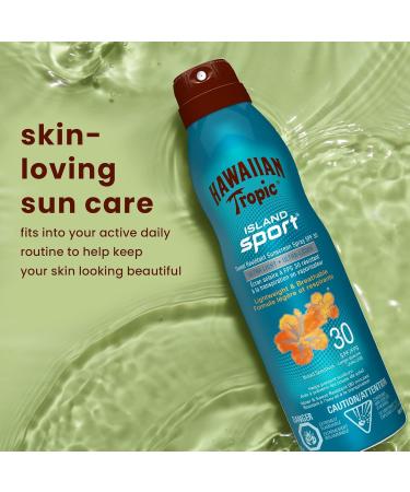 Hawaiian Tropic Island Sport Ultra-light Sport Sunscreen Spray SPF 50 Broad Spectrum Protection 170g - Buy Online on GoSupps.com