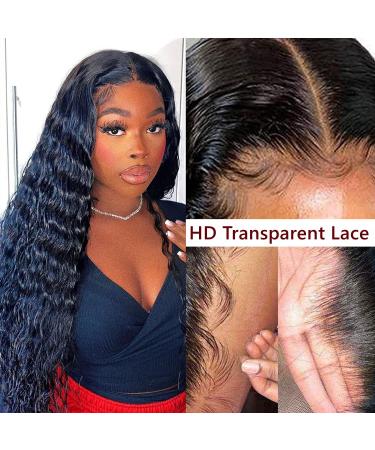 Loose Deep Wave Lace Front Wig - 26 Inch 200% Density Human Hair for Black Women | HD Transparent 4x4 Closure, Pre-Plucked, Glueless - Buy Online on GoSupps.com