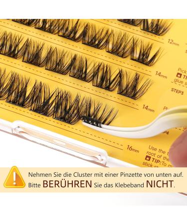 Self-Adhesive Eyelash Clusters - QUEWEL Natural Look No Glue Required 40 Pcs Reusable DIY Extensions for Beginners (ZN05) - Buy Online on GoSupps.com