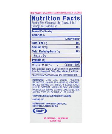 Crystal Light Sugar-Free Orange On-The-Go Powdered Drink Mix - 120 Count - Buy Online on GoSupps.com