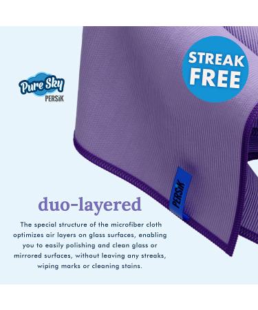 Pure-Sky Ultra Microfiber Window Cleaning Cloth - Streak-Free Magic Towel for Windows, Glass, Mirrors, and Screens - No Detergents Needed - Leaves No Wiping Marks - 1 Cloth - Buy Online on GoSupps.com