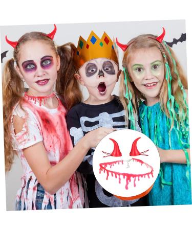 ABOOFAN 2 Sets Hairpin Blood Necklace Childrens Demon Costume Ox Horn Hair Clip Devil Horns Hair Clip Devil Costume Accessory Hair Clips Ornament Kits Halloween Hair Supplies Plastic - Buy Online on GoSupps.com