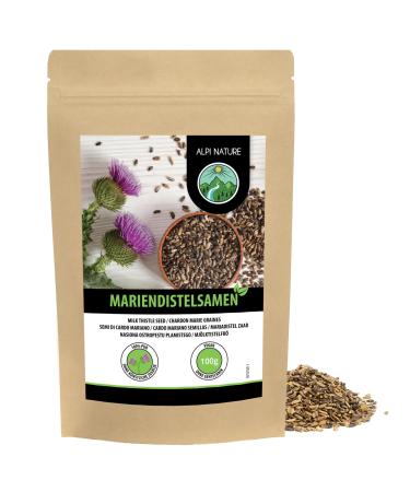 Alpi Nature Alpi Nature Whole Milk Thistle Seeds 100g Seeds for Preparing Milk Thistle Herbal Tea