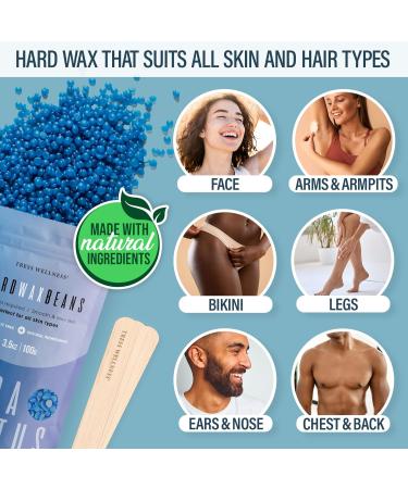 Tress Wellness Waxing Kit for Brazilian Wax - Easy to Use - For Sensitive Skin - Digital Display Blue Water - Buy Online on GoSupps.com