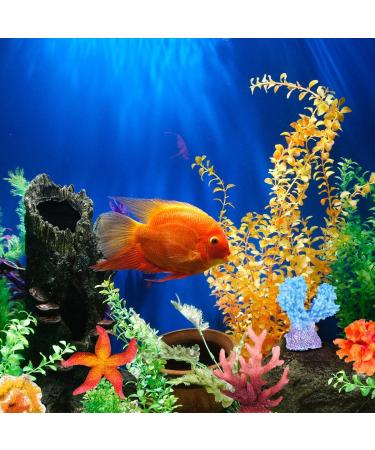 UEETEK 6-Pack Multicolor Sea Star & Coral Aquarium Decor - Realistic Fake Ornaments for Fish Tank Decoration - Buy Online on GoSupps.com