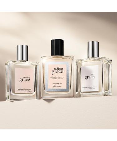 philosophy radiant grace eau de parfum - warm & floral women's perfume - with notes of carmelized sandalwood jasmine & black cherry - long lasting fragrance 0.33 Fl Oz (Pack of 1) - Buy Online on GoSupps.com