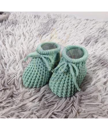 Royal Icon Baby Booties 0-3 Months - Warm & Safe Baby Slippers for Boys & Girls - Newborn Sage Green Booties Ri401 - Buy Online on GoSupps.com
