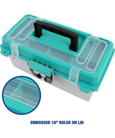 Sheffield 12671 13 Tackle Box Teal & Gray - Fishing & Craft Storage Solution - Buy Online on GoSupps.com