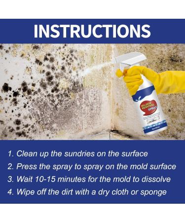 Jue Fish Mildew Removal Spray Jue Fish Spray Suitable for Walls Tiles Floors Sinks Bathtubs and Toilets (1pc) - Buy Online on GoSupps.com
