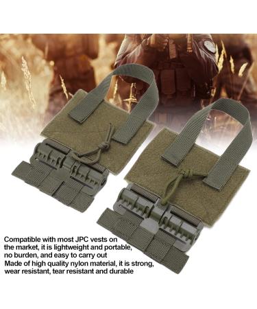 2-Piece Tactical Backpack Accessories - Molle Quick Lock Set & Removal Buckle (Green) | International Shipping - Buy Online on GoSupps.com